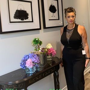 Laundry by Shelli Segal Black Jumpsuit